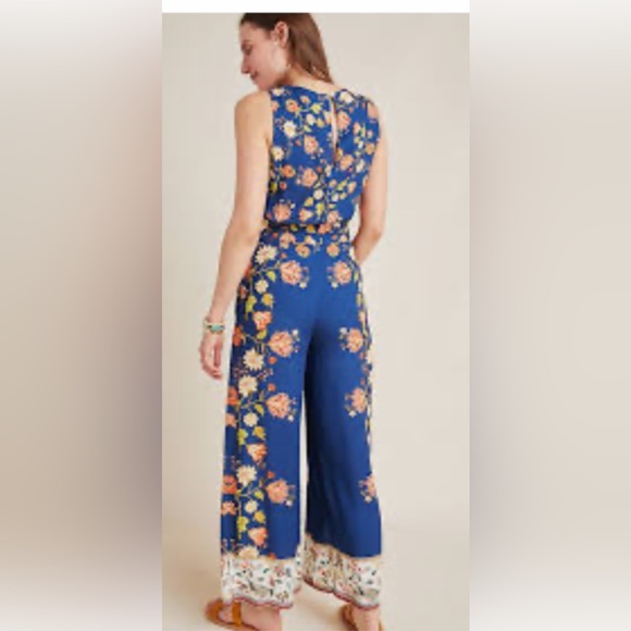 Farm Rio for Anthropologie Dollis Floral Jumpsuit - Picture 2 of 14
